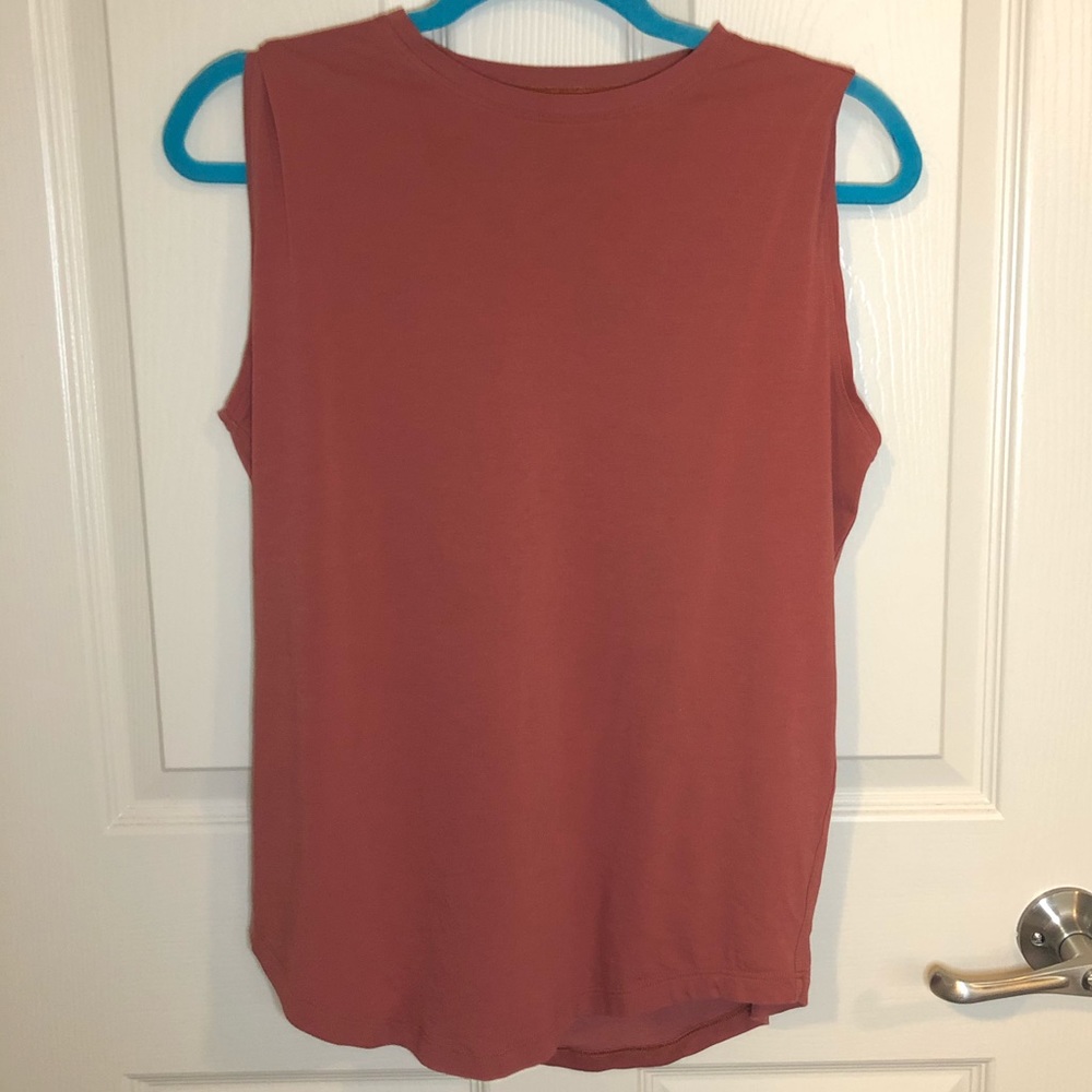 LULULEMON Brunswick Muscle Tank size 4 Copper Clay